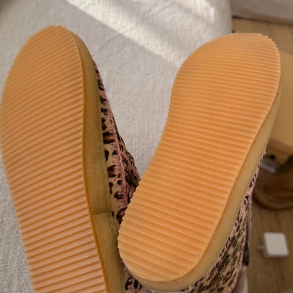 Free people Laidback London Setsu Crochet Ankle Boot Leopard Baby Pink - Picture 7 of 14